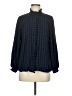 CAbi 100% Rayon Checkered-gingham Blue Long Sleeve Blouse Size M - photo 1