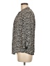 Elorie 100% Silk Animal Print Black 3/4 Sleeve Silk Top Size M - photo 5