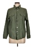 Unbranded Solid Green Long Sleeve Button-Down Shirt Size M - photo 1
