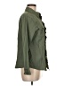 Unbranded Solid Green Long Sleeve Button-Down Shirt Size M - photo 4