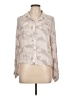 Whiteroom + Cactus 100% Viscose Rayon Camo Tan Long Sleeve Blouse Size L - photo 1