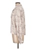 Whiteroom + Cactus 100% Viscose Rayon Camo Tan Long Sleeve Blouse Size L - photo 5