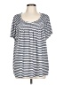 Style&Co Blue Short Sleeve Top Size L (estimated) - photo 1