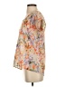 Japna Orange Short Sleeve Blouse Size XS - photo 5