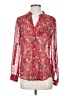 Kut from the Kloth 100% Polyester Floral Red Long Sleeve Blouse Size XS - photo 1