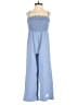 Shein Solid Blue Jumpsuit Size 9 - photo 1