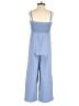 Shein Solid Blue Jumpsuit Size 9 - photo 2