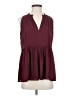 Ann Taylor 100% Polyester Burgundy Sleeveless Blouse Size XS - photo 1