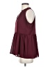 Ann Taylor 100% Polyester Burgundy Sleeveless Blouse Size XS - photo 5