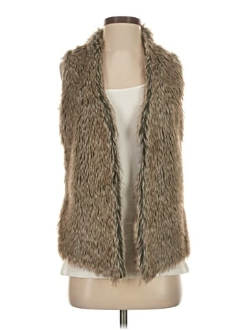 Joseph A. Faux Fur Vest (view 1)