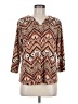 Allison Daley Brown 3/4 Sleeve Blouse Size M (petite) - photo 1