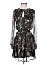 Evereve Animal Print Black Cocktail Dress Size XS - photo 1