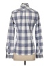 UNTUCKit Checkered-gingham Gray Long Sleeve Blouse Size 4 - photo 2