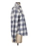 UNTUCKit Checkered-gingham Gray Long Sleeve Blouse Size 4 - photo 4