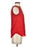 J.Crew 100% Polyester Red Sleeveless Blouse Size 00 - photo 4