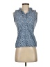 J. McLaughlin Blue Sleeveless Blouse Size S - photo 1