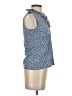 J. McLaughlin Blue Sleeveless Blouse Size S - photo 4