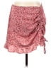 Shein 100% Polyester Red Casual Skirt Size 8 - photo 1