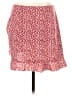 Shein 100% Polyester Red Casual Skirt Size 8 - photo 2