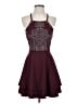 Speechless Burgundy Cocktail Dress Size 0 - photo 1