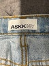 ASKK NY 100% Cotton Hearts Blue Jeans Size 27 waist - photo 7