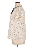 Shein Curve 100% Polyester Polka Dots Ivory Short Sleeve Blouse Size 0X - photo 5