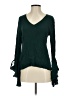 1.State 100% Rayon Green Long Sleeve Blouse Size S - photo 1
