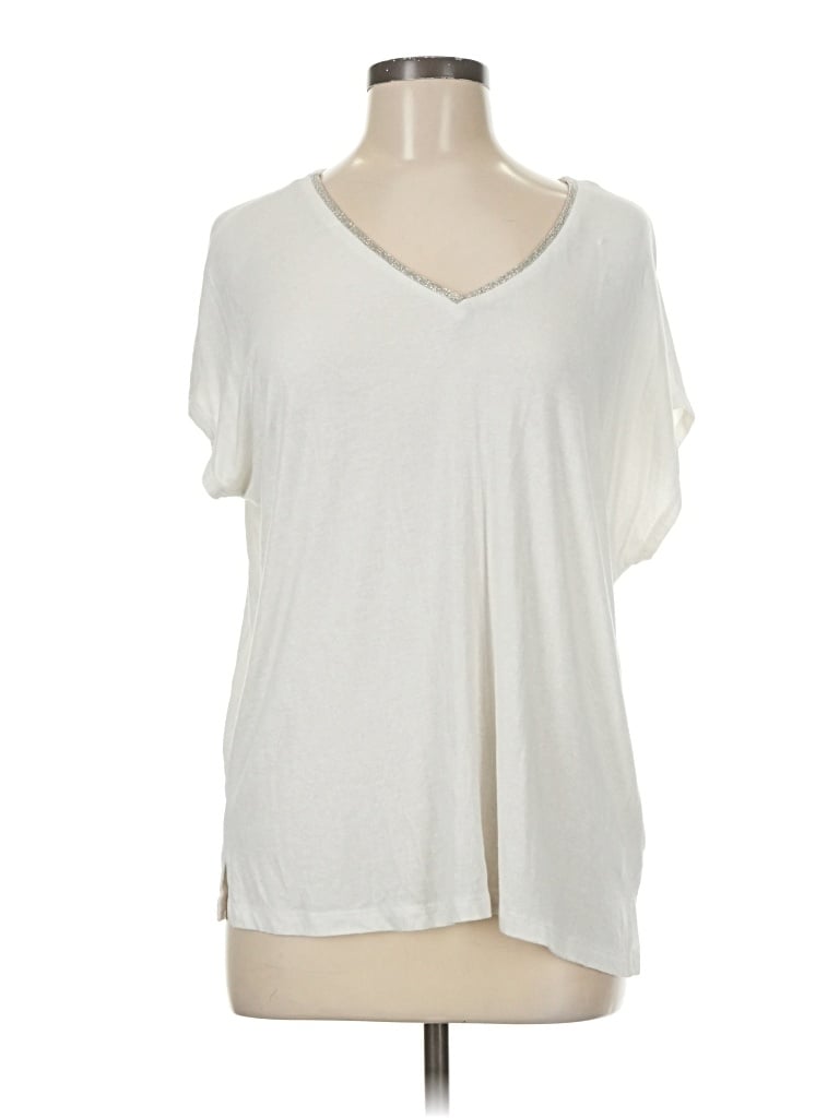 Pre-owned Edgely Short Sleeve T-shirt In White
