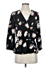 Halogen 100% Polyester Black 3/4 Sleeve Blouse Size XS - photo 1