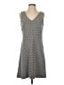Ann Taylor LOFT Chevron-herringbone Gray Casual Dress Size 4 - photo 1