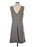 Ann Taylor LOFT Chevron-herringbone Gray Casual Dress Size 4 - photo 2