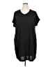 Unbranded Solid Black Casual Dress Size 2X - photo 1