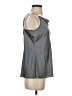 Ann Taylor 100% Polyester Gray Sleeveless Top Size S - photo 4