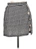 Shein Houndstooth Black Casual Skirt Size 6 - photo 1