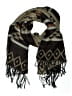 Unbranded Aztec Or Tribal Print Brown Scarf One size - photo 1
