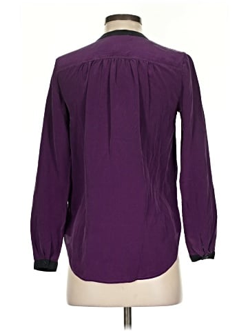 7 For All Mankind Long Sleeve Silk Top (view 2)