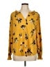 MELLODAY Yellow Long Sleeve Blouse Size L - photo 1