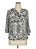 Mario Serrani 100% Rayon Silver 3/4 Sleeve Blouse Size 1X - photo 1