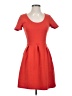 Madewell Solid Red Casual Dress Size 0 - photo 1