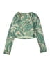Art Class Green Teal Long Sleeve Top Size 7 - 8 - photo 2
