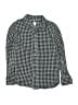 Gap Kids 100% Cotton Checkered-gingham Blue Long Sleeve Button-Down Shirt Size 8 - photo 1