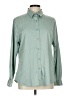 Assorted Brands Solid Green Long Sleeve Button-Down Shirt Size L - photo 1
