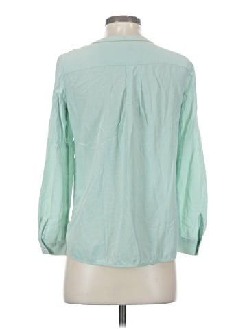 Lafayette 148 New York Long Sleeve Silk Top (view 2)