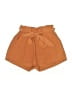 Shein 100% Polyester Orange Shorts Size 6 - photo 1