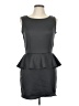 Snap Solid Gray Cocktail Dress Size L - photo 1