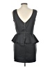 Snap Solid Gray Cocktail Dress Size L - photo 2