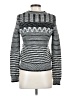 LINE Chevron-herringbone Silver Turtleneck Sweater Size XS - photo 2