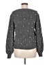 Aqua 100% Polyester Polka Dots Gray Pullover Sweater Size M - photo 2