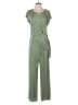 Tash + Sophie 100% Polyester Solid Green Jumpsuit Size M - photo 1