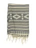 Unbranded Aztec Or Tribal Print Stripes Gray Ivory Scarf One size - photo 2